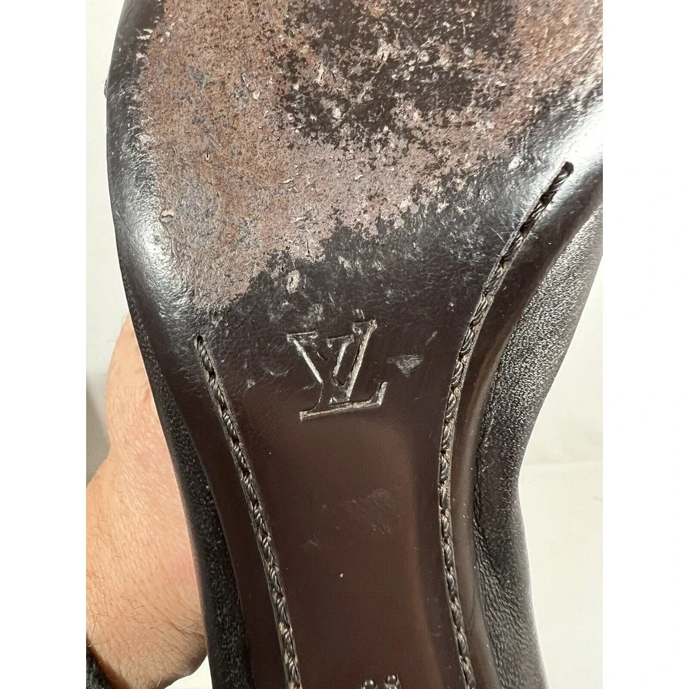 Louis Vuitton Boots Womens‎ 7.5 Black Leather Designer Luxury Ankle Boots